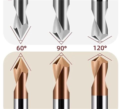 لقمة مركزية من كربيد الحفر الموضعي 60 90 120 درجة 1-20 مم موقع الشطب إعداد دليل أداة مجرفة تجريبية (كربيد 2055، 16 مم × 150 لتر، 90 د) in Kuwait