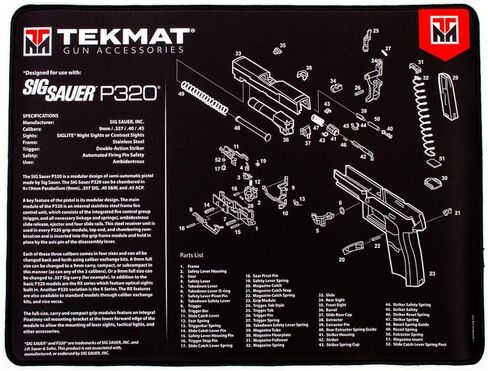 Tekmat 20" X 15" Ultra Handgun MAT/Smith & Wesson M&P in Saudi Arabia