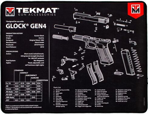 Tekmat 20" X 15" Ultra Handgun MAT/Smith & Wesson M&P in Kuwait