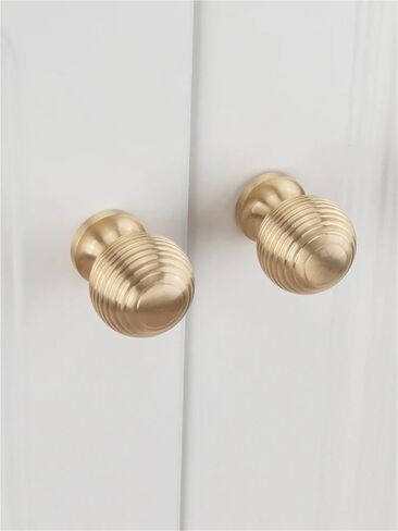 Solid Brass Pull Handle Kitchen Cabinet Drawer Gold Stripe Ball 1Pcs(8808-160) in Kuwait