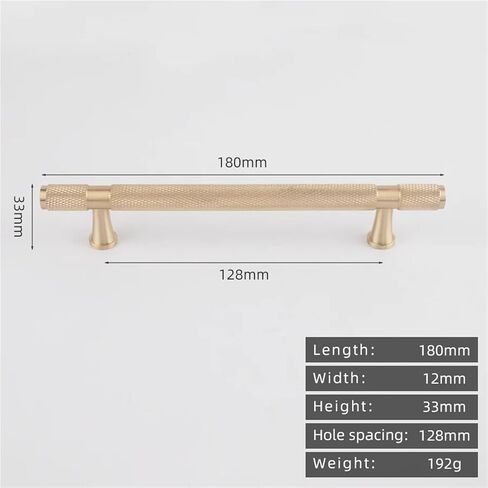 Brass Diamond Pattern Cabinet Pull T-Bar Lengthened 380mm Drawer Handle 1Pcs(8822-128-Gold) in Saudi Arabia