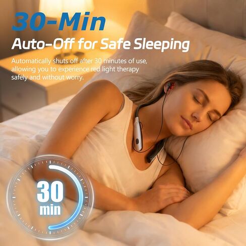 العلاج بالضوء الأحمر للأذنين من إنلي، جهاز العلاج بالضوء الأحمر المحمول بطول 650 نانومتر لراحة واسترخاء الأذن اللطيفة، مع مؤقت تلقائي لمدة 30 دقيقة و3 أوضاع للروتين الصحي اليومي، أسود in Kuwait