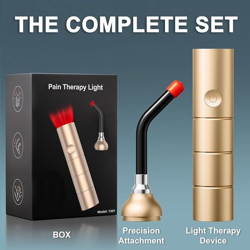 Pain Therapy Light (Model 1301), Near Infrared Light Therapy Wand with LED Light 630, 660, 855, 940nm in Saudi Arabia