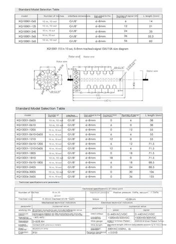 24-Way Conductive Slip Ring 10 in 10 Out XQ10001-24S Collector Ring G1/8 in Saudi Arabia