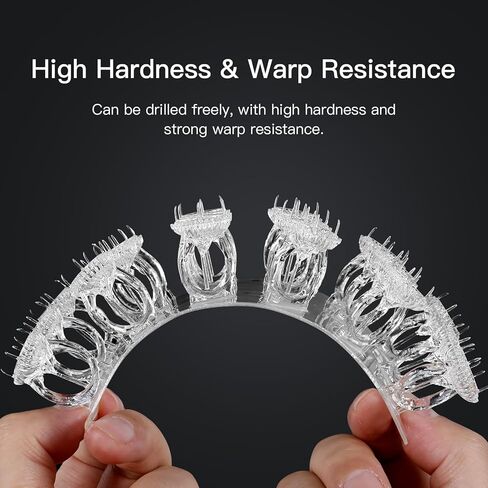 راتنج الطابعة ثلاثية الأبعاد عالي الوضوح من NOVA3D - شفاف كريستالي، قوي، مقاوم للاصفرار، رائحة منخفضة، راتنج الأشعة فوق البنفسجية 405 نانومتر سريع المعالجة (1000 جم) in Kuwait