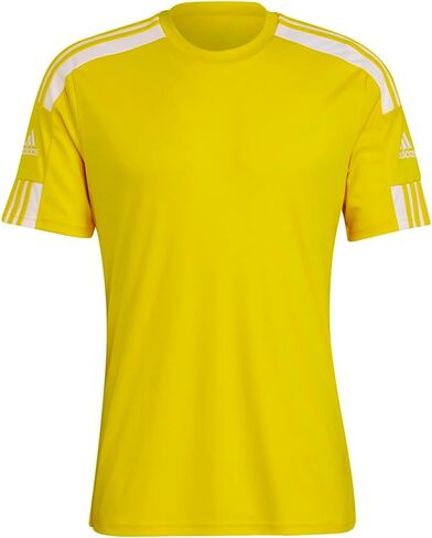 adidas Mens Squadra 21 Crew Neck Short Sleeve Jersey Soccer Cleats - Yellow - Size L in Saudi Arabia