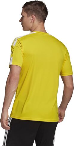 adidas Mens Squadra 21 Crew Neck Short Sleeve Jersey Soccer Cleats - Yellow - Size L in Saudi Arabia