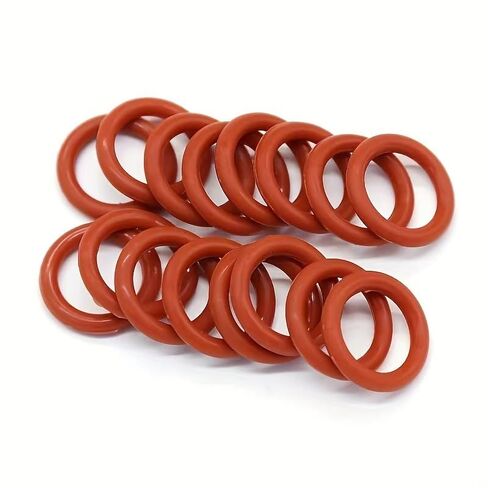 225 PCS Red Metric Silicone O Ring Assortment Rubber Silicone Seal Kit -O-Ring Seals with Different Sizes ranging from 6mm to 20mm in Outer Diameter in Saudi Arabia