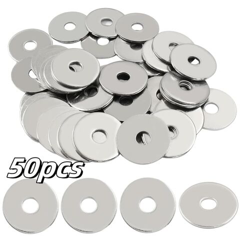 50PCS M6 Large Flat Washer 304 Stainless Steel Big Metal Gasket Meson Plain Washers in Saudi Arabia