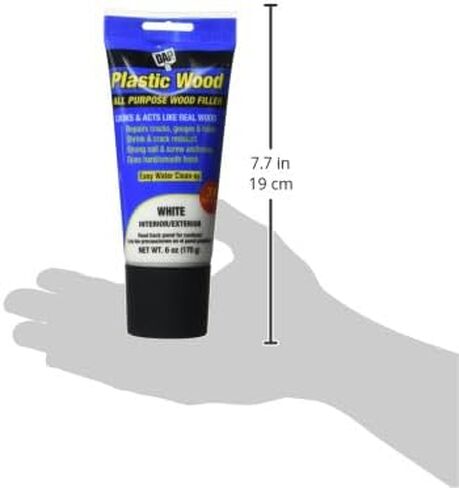 DAP Plastic Wood All Purpose Latex Wood Filler, Walnut, 6 Oz (7079800584) in Saudi Arabia