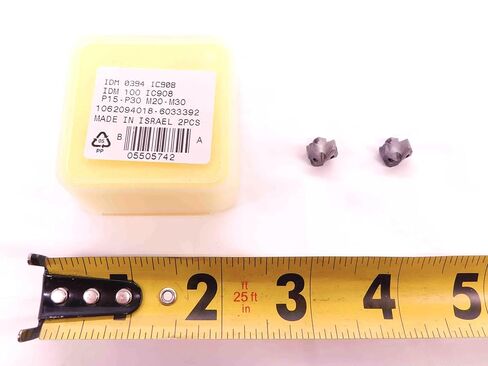 2pcs New ISCAR IDM 0394 IC908 TiAIN Coated Carbide Replaceable Drill TIP Inserts - EA1242BM5 in Saudi Arabia
