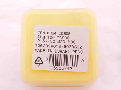 2pcs New ISCAR IDM 0394 IC908 TiAIN Coated Carbide Replaceable Drill TIP Inserts - EA1242BM5 in Saudi Arabia