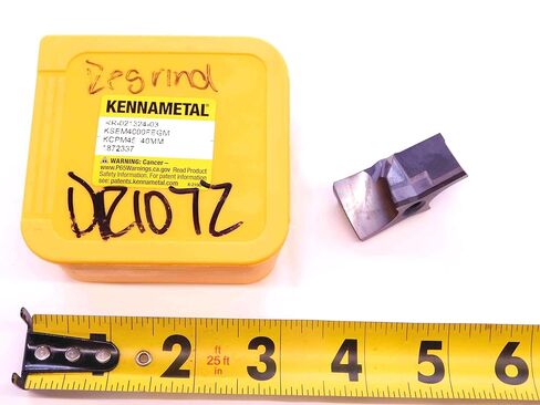 1pc KENNAMETAL KSEM4000FEGM KCPM45 TiAlN Carbide Replaceable Drill TIP Insert - NS0348BL5 in Saudi Arabia
