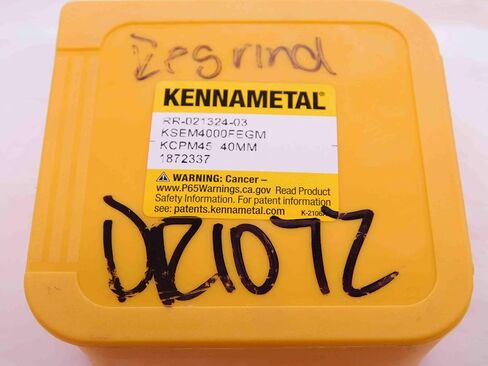 1pc KENNAMETAL KSEM4000FEGM KCPM45 TiAlN Carbide Replaceable Drill TIP Insert - NS0348BL5 in Saudi Arabia