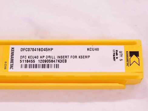 5 قطعة جديد KENNAMETAL DFC070416D45HP KCU40 TiAlN & TiN كربيد مثقاب-EA1201BL5 in Saudi Arabia