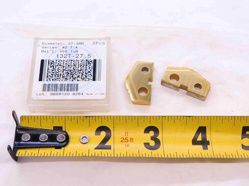 2 قطعة AMEC 132T-27.5 سلسلة #2 T-A 27.5 مم TiN HSS مجرف المثقاب مصنوع في الولايات المتحدة الأمريكية - DCT-NS1835 in Saudi Arabia