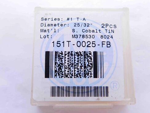 2 قطعة جديد AMEC 151T-0025-FB سلسلة #1 TiN الكوبالت المجرف الحفر إدراج 25/32 O.D. -DCT-NS2154 in Saudi Arabia