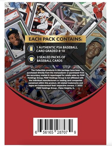 Mike Trout PSA Graded Card Mystery Power Pack - 1 PSA Graded Mike Trout Card and 2 Packs of Cards Per Pack - Amazon Exclusive in Kuwait