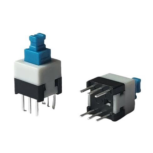 20 قطعة مفتاح زر الضغط، 7x7 مللي متر 6Pin مفتاح اضغط على إيقاف (ON) قفل ذاتي غير قفل (قفل ذاتي) in Kuwait