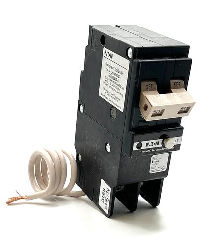 Eaton CHFN250GF 2 Pole 50A 120/240V 10kA Plug-in Circuit Breaker with Ground Fault Protection in Saudi Arabia