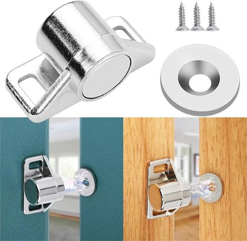 مزلاج مغناطيسي قوي من سبائك الزنك فائق القوة لخزانات الأبواب والخزانة ومزالج مغناطيس النيوديميوم القوية للغاية in Kuwait