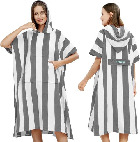 الرجال النساء منشفة مقنعين تغيير القماش يمكن ارتداؤها ملابس السباحة بيكيني التستر الجاف رداء الاستحمام السباحة سترة سترة فستان التفاف حجم كبير للشاطئ المشي لمسافات طويلة تبول تصفح مجلس حمام السباحة in Kuwait