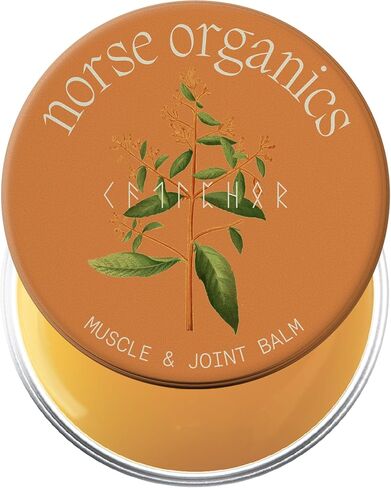 Norse Organics | Botanical Body Balm with Arctic Herbs & Beeswax | Warming Massage Care for Active Lifestyles | Comfrey Arnica Sea Buckthorn Peppermint | 1 oz in Saudi Arabia