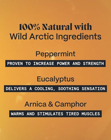Norse Organics | Botanical Body Balm with Arctic Herbs & Beeswax | Warming Massage Care for Active Lifestyles | Comfrey Arnica Sea Buckthorn Peppermint | 1 oz in Saudi Arabia