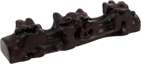BESPORTBLE Wooden Flute Stand Rack with Carved Design Desktop Flute Holder Portable Music Instrument Display and Storage Organizer for Woodwind Instruments in Saudi Arabia