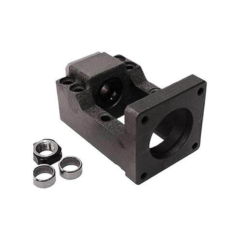 Metal Ball Screw nut end Processing Motor Support Base C5 C7 Black Cast Iron HM20 HM25 HM30 Ball Screw Integrated Seat Suitable for Nema32/34/42/52 Motors(HM20-86-C5) in Saudi Arabia