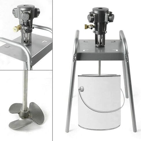 5Gallon/20L Pneumatic Paint Mixer, Air Agitator, Suitable for Homogenization, Dispersion and Emulsification in Chemical and Food Industries, Explosion-Proof, Light Weight, Easy to Operate in Saudi Arabia