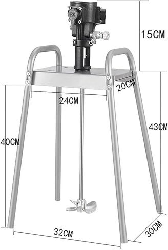 5Gallon/20L Pneumatic Paint Mixer, Air Agitator, Suitable for Homogenization, Dispersion and Emulsification in Chemical and Food Industries, Explosion-Proof, Light Weight, Easy to Operate in Saudi Arabia
