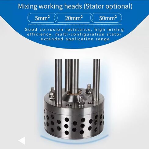 Laboratory High Speed Dispersing Homogenizer Emulsifier High Shear Mixer Capacity 40L 200-11000r/min 510W Digital Display Blender for Medience/Cosmetics/Food/Paints Industry in Saudi Arabia