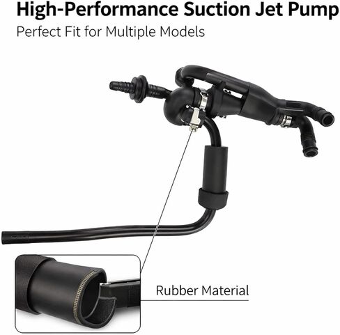 Suction Jet Pump Assembly, Engine Purge Valve, Rubber Construction - OEM Specification, High Efficiency, Replacement for 1.8L L4 2002-2006 Engines in Saudi Arabia