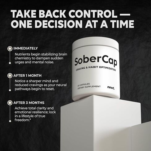 ملحق SoberCap™ لاستعادة الأدوية الطبيعية | مانع الرغبة في تناول الكحول والتوقف عن تناول حبوب منع الحمل الكحولية لدعم الإدمان | الدافع والتركيز والقيادة ووضوح المزاج | صنع في الولايات المتحدة الأمريكية | 60 كبسولة in Saudi Arabia
