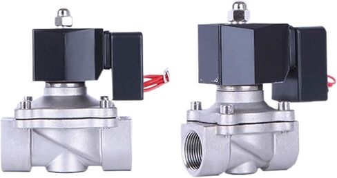 1 قطعة DN15 DN20 DN25 DN32 DN40 DN50 صمام الملف اللولبي من الفولاذ المقاوم للصدأ مغلق عادة غير قابل للتدفئة مع وحدة توفير الطاقة تعمل 24 ساعة في اليوم (1،G_380VAC) in Kuwait