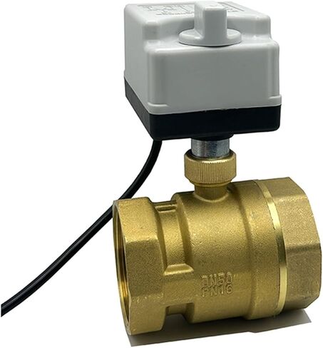 2 "صمام كروي بمحرك ثنائي الاتجاه مع مفتاح يدوي 220 فولت 12 فولت 24 فولت صمام كروي نحاسي 3-سلك 2 نقطة تحكم (12VDC) in Kuwait