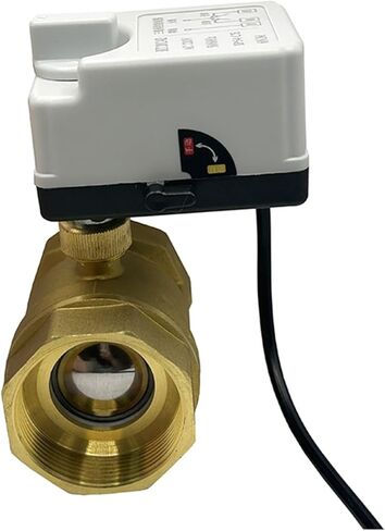 2 "صمام كروي بمحرك ثنائي الاتجاه مع مفتاح يدوي 220 فولت 12 فولت 24 فولت صمام كروي نحاسي 3-سلك 2 نقطة تحكم (12VDC) in Kuwait