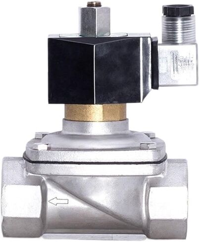 صمام الملف اللولبي المقاوم للماء من الفولاذ المقاوم للصدأ مفتوح عادةً 1-1/4 بوصة 12VDC 24VAC 220ACV 24VDC مناسب للمياه والغاز والنفط (220VAC_NBR-Seal) in Kuwait