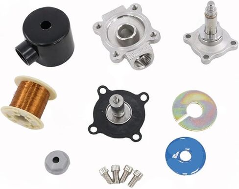 1/8 "1/4" 1/2 "1" 2 "بوصة صمام الملف اللولبي النحاسي مغلق عادة 220VAC 110VAC 24VDC 12VDC 24VAC زيت الغاز المائي المباشر المفعول (1، G_240VAC) in Kuwait