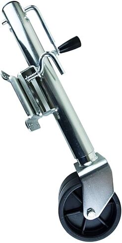 Heavy-Duty Bolt-On Swivel Jack - Heavy Duty Marine Swivel Trailer Jack, Swivel Trailer Wheel, with 15Cm Double Wheels, 25.4Cm Lift, 675Kg Capacity, for Boat, M in Saudi Arabia