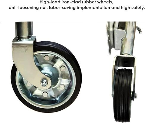 Swivel Boat Trailer Jack - Heavy Jockey Wheel Trailer, Support Load 680Kg, 10.2In Lift, 8In Steel Rim Wheel, Lift Trailer Automatic Guide Wheel, Caravan Traile,1500lbs/680kg in Saudi Arabia