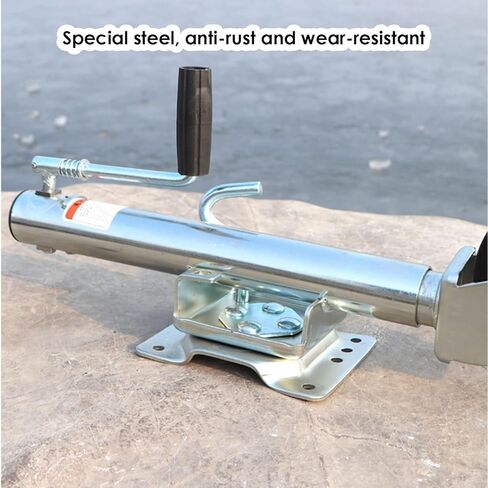 Heavy Duty Marine Swivel Trailer Jack - Trailer Jack Wheel, Swivel Boat Trailer Jack Stand 1500 Lbs, 8 Inch Dual Solid Rubber Trailer Jack Wheel,11 Inch Lift,8in wheel/1500lb in Saudi Arabia
