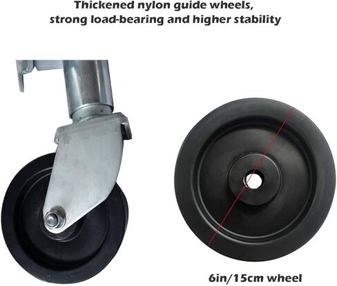 Lift Swivel Trailer Jack - Removable Folding Trailer Jack, Galvanized Bolt-On Swivel Tongue Jack, Boat Trailer Jack with 6-Inch Trailer Jack Wheel, 1,200 Lbs, in Saudi Arabia