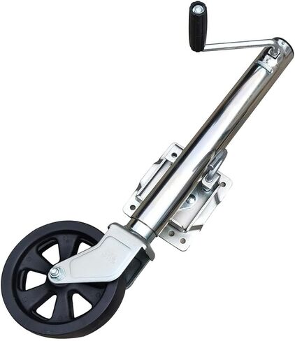 Bolt-On Swivel Tongue Jack - Beach Boat Trailer Jack, Lift Swivel Trailer Jack, Heavy Duty Boat Trailer Jack with 8'' Wheels, 10" Lift, 1500 Lbs,for Rv Travel C in Saudi Arabia