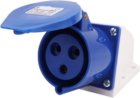 Industrial exposed socket 3 holes 32A3X32A aviation and socket waterproof IP44 ZQ-123(3 core 32A -123 -solid) in Saudi Arabia