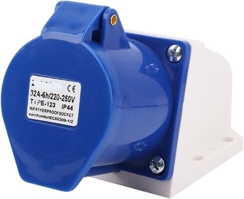 Industrial exposed socket 3 holes 32A3X32A aviation and socket waterproof IP44 ZQ-123(3 core 32A -123 -solid) in Saudi Arabia