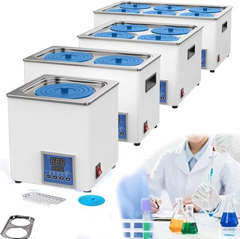 Digital Thermostatic Water Bath, 2-Hole Electric Lab Canner with Heating & Timer Function, Ideal for Laboratory Equipment, Precision Temperature Control, Versatile Water Bath in Saudi Arabia