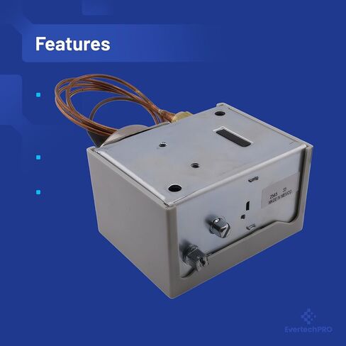 Low Pressure Control Switch 206-00232-002, Auto Reset, 36" Capillary, 12" Hg to 50 PSI, SPST-Opens Low, IP44, Compatible with Addison, Ajax, Ranco O10-1402 & More in Saudi Arabia