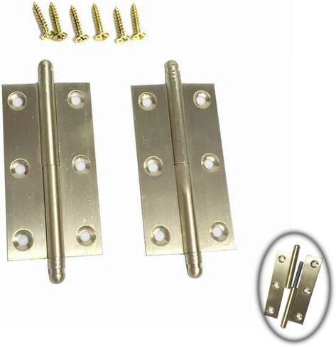 3 "/75 مللي متر مفصل قابل للفصل صغير زلة مفصلات علم مفصلات رفع الباب الأيسر/الأيمن 2 قطعة (برونزية) in Kuwait